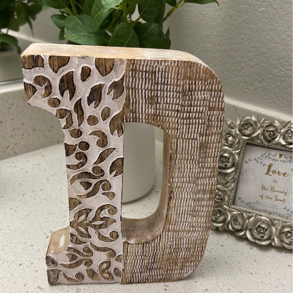 Wooden letter